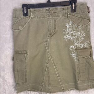 GAP Olive Cargo Skirt